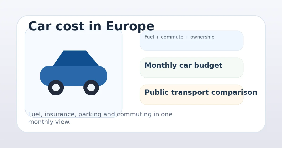 Car cost in Europe