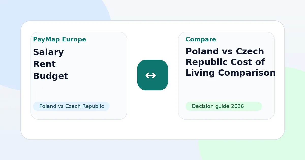 Poland vs Czech Republic Cost of Living Comparison