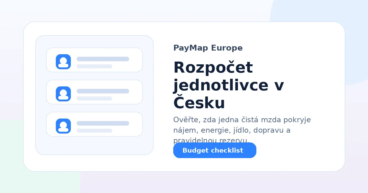 Rozpočet jednotlivce v Česku