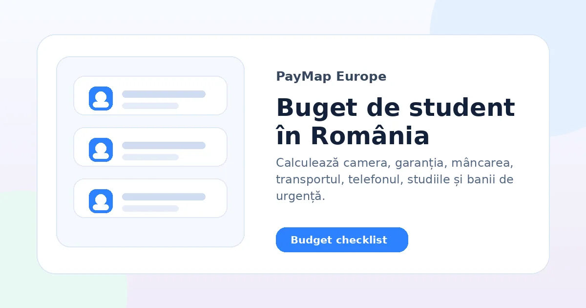 Buget de student în România