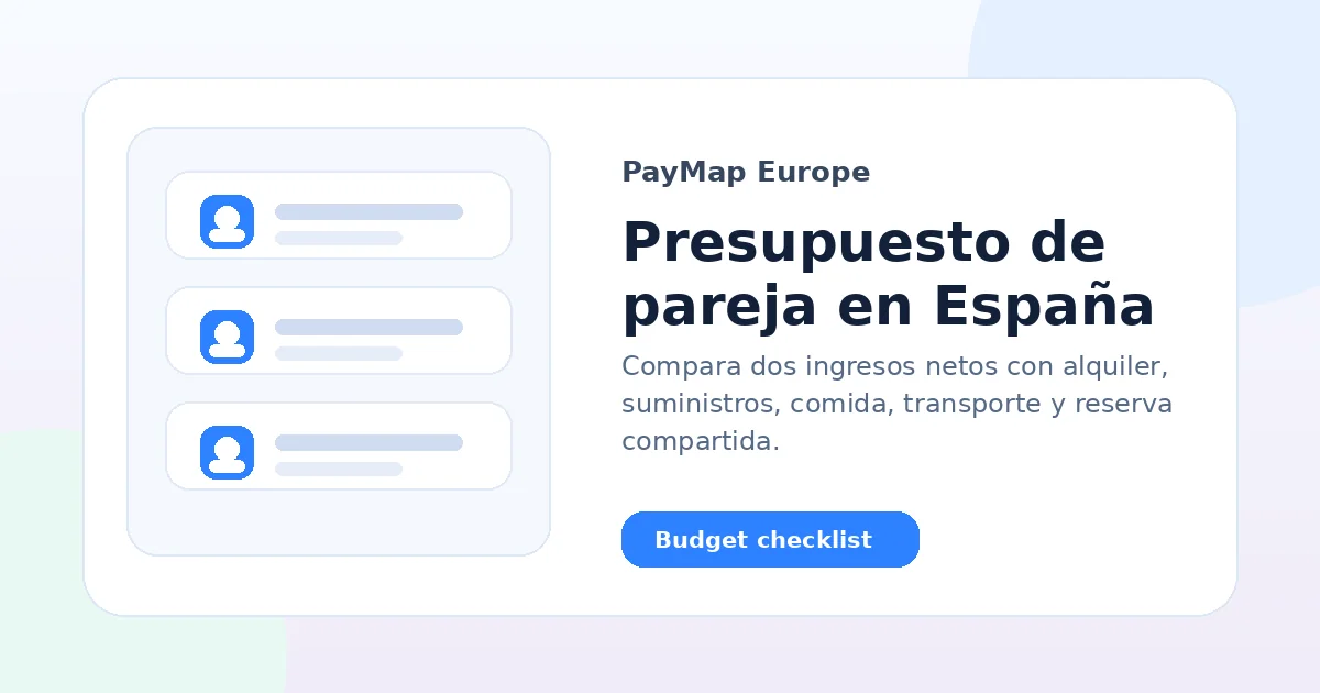 Presupuesto de pareja en España