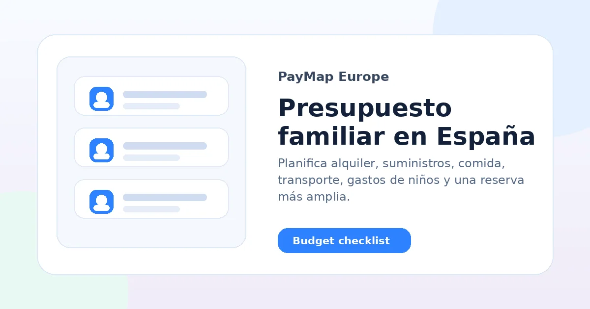Presupuesto familiar en España