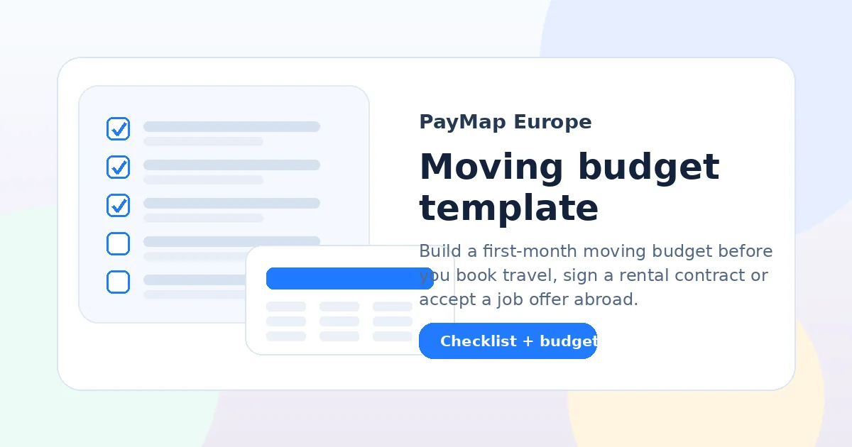 Moving budget template