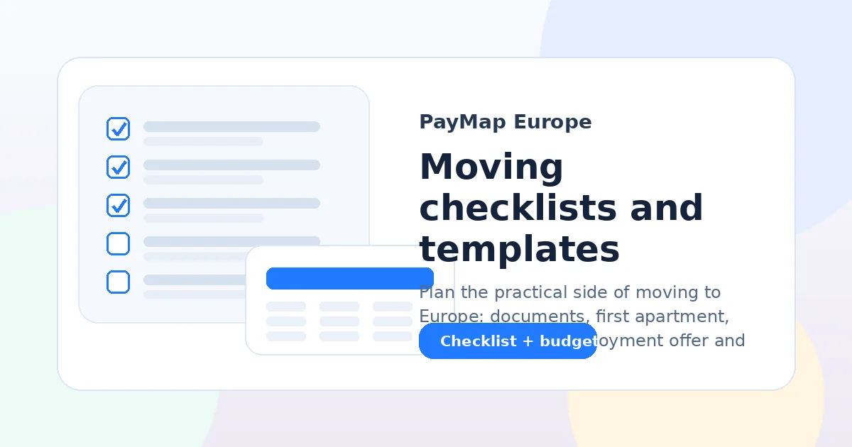 Moving checklists and templates