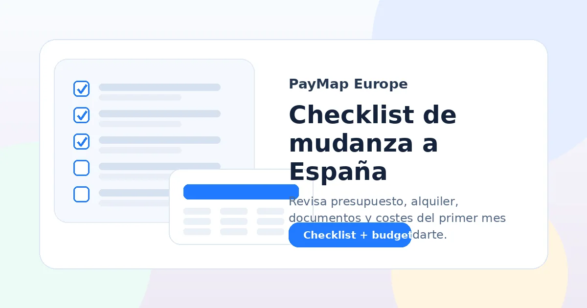 Checklist de mudanza a España